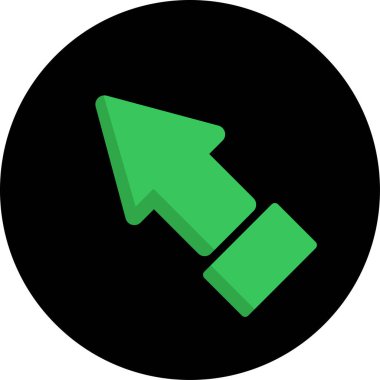 Ok. Web simgesi basit tasarım vektör çizimi