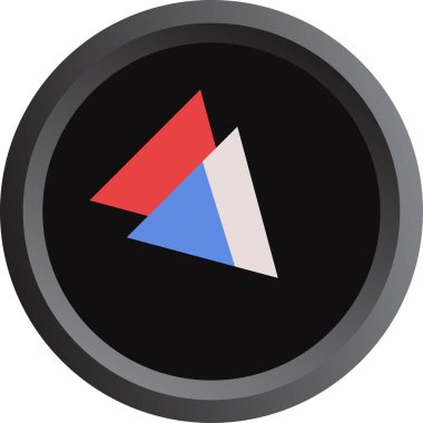 Ok. Web simgesi basit tasarım vektör çizimi