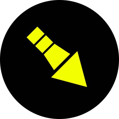 Ok. Web simgesi basit tasarım vektör çizimi