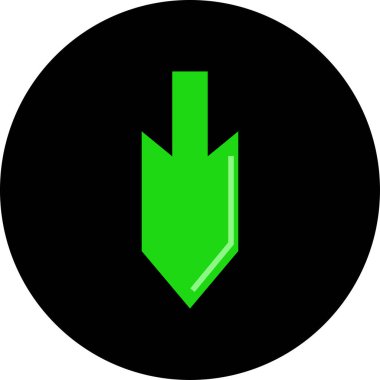 Ok. Web simgesi basit tasarım vektör çizimi