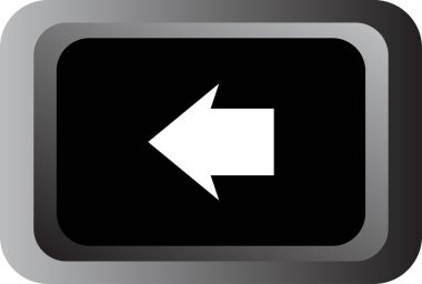 Ok. Web simgesi basit tasarım vektör çizimi