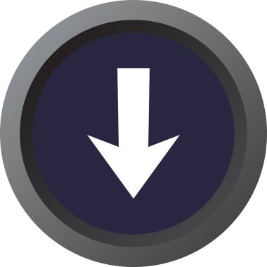 Ok. Web simgesi basit tasarım vektör çizimi