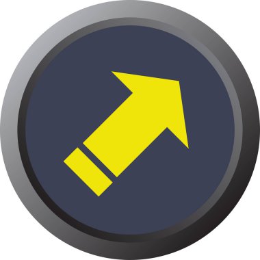 Ok. Web simgesi basit tasarım vektör çizimi