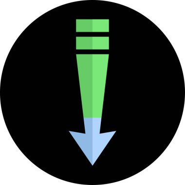 Ok. Web simgesi basit tasarım vektör çizimi