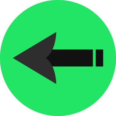 düz biçim vektör illüstrasyonunda siyah ok simgesi