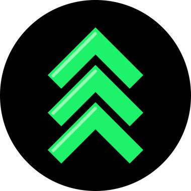 Ok. Web simgesi basit tasarım vektör çizimi