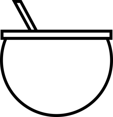 Kazan simgesi, vektör illüstrasyon tasarımı      