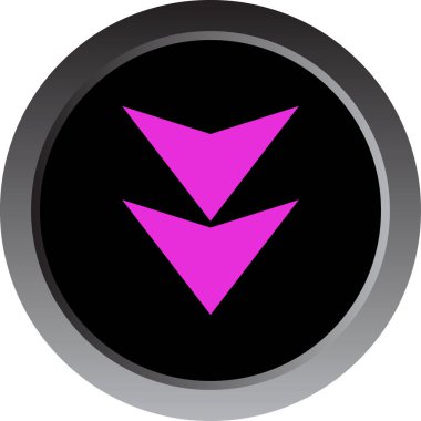 Ok. Web simgesi basit tasarım vektör çizimi