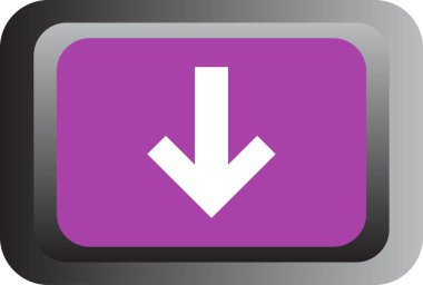 Ok. Web simgesi basit tasarım vektör çizimi