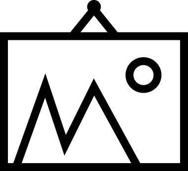 Beyaz arkaplanda boş bir çerçevenin vektör resmi