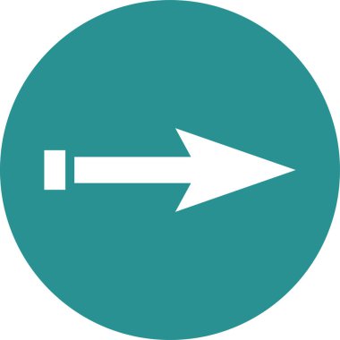 Ok. Web simgesi basit tasarım vektör çizimi