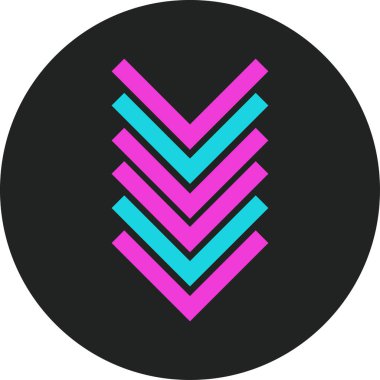 Ok. Web simgesi basit tasarım vektör çizimi