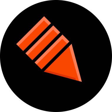 düz biçim vektör illüstrasyonunda kırmızı ok simgesi