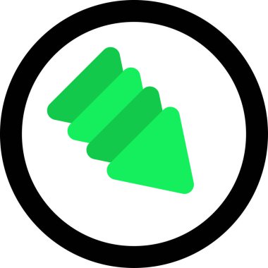 Ok. Web simgesi basit tasarım vektör çizimi