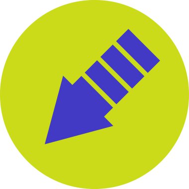 Ok. Web simgesi basit tasarım vektör çizimi