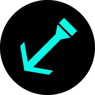 Ok. Web simgesi basit tasarım vektör çizimi