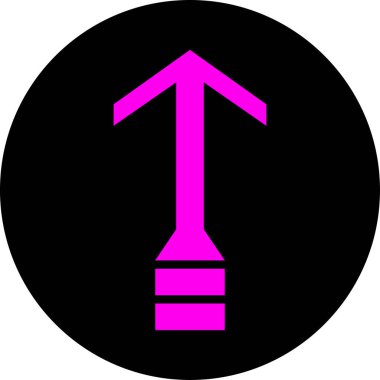 Ok. Web simgesi basit tasarım vektör çizimi