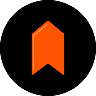 düz biçim vektör illüstrasyonunda kırmızı ok simgesi