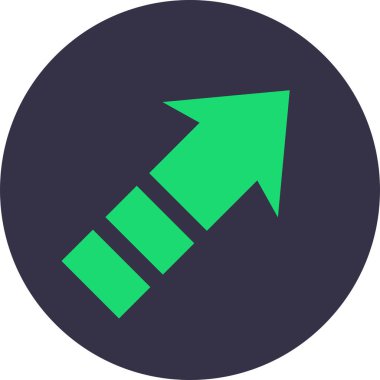 Ok. Web simgesi basit tasarım vektör çizimi