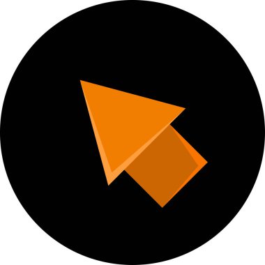 Ok. Web simgesi basit tasarım vektör çizimi