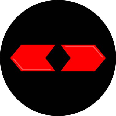 Ok. Web simgesi basit tasarım vektör çizimi