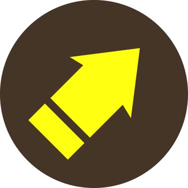 Ok. Web simgesi basit tasarım vektör çizimi