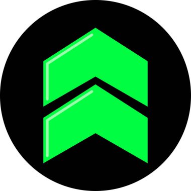 Ok. Web simgesi basit tasarım vektör çizimi