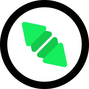 Ok. Web simgesi basit tasarım vektör çizimi