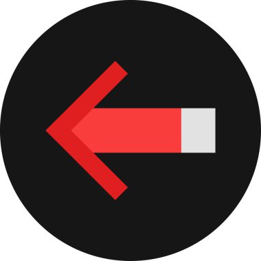 Ok. Web simgesi basit tasarım vektör çizimi