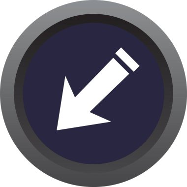 Ok. Web simgesi basit tasarım vektör çizimi