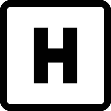 Beyaz arkaplanda helikopter pisti çizimi