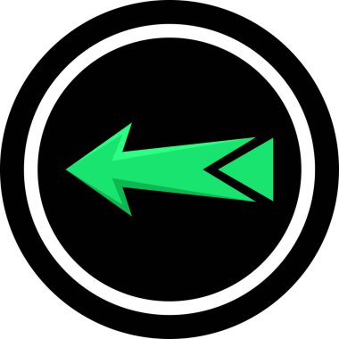 ok basit web simgesi, vektör illüstrasyonu