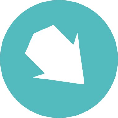 ok basit web simgesi, vektör illüstrasyonu