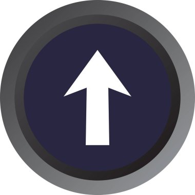 ok basit web simgesi, vektör illüstrasyonu