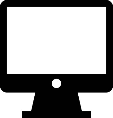 masaüstü bilgisayar izole edilmiş ikon web illüstrasyon tasarımı