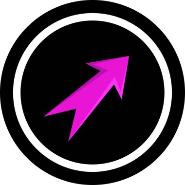 ok basit web simgesi, vektör illüstrasyonu