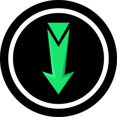 ok basit web simgesi, vektör illüstrasyonu