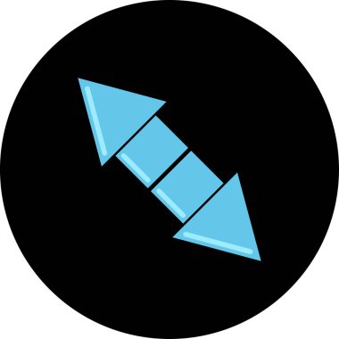 ok basit web simgesi, vektör illüstrasyonu