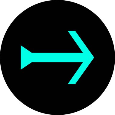 ok basit web simgesi, vektör illüstrasyonu