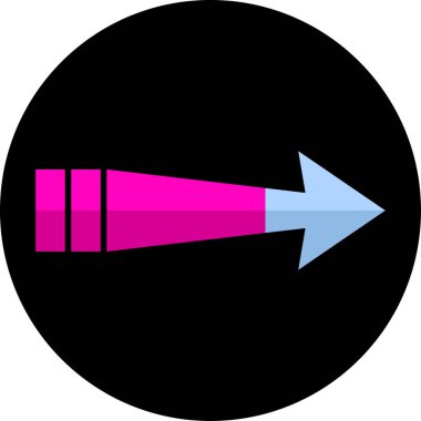 ok basit web simgesi, vektör illüstrasyonu