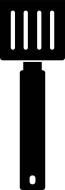 Mutfak spatula simgesinin vektör çizimi