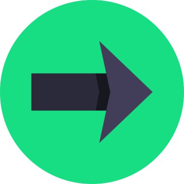 ok basit web simgesi, vektör illüstrasyonu