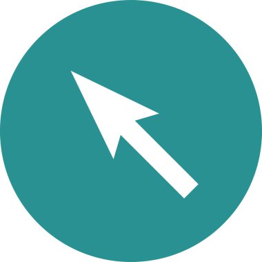 ok basit web simgesi, vektör illüstrasyonu