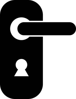 kapı kolu ikon vektör illüstrasyonu