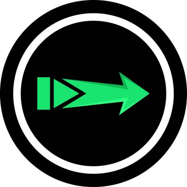 ok basit web simgesi, vektör illüstrasyonu