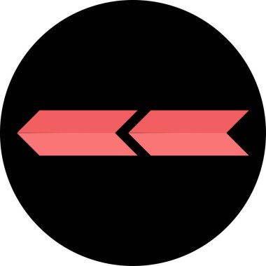 ok basit web simgesi, vektör illüstrasyonu