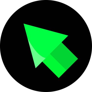 ok basit web simgesi, vektör illüstrasyonu