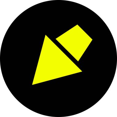 ok basit web simgesi, vektör illüstrasyonu