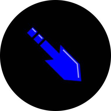 ok basit web simgesi, vektör illüstrasyonu