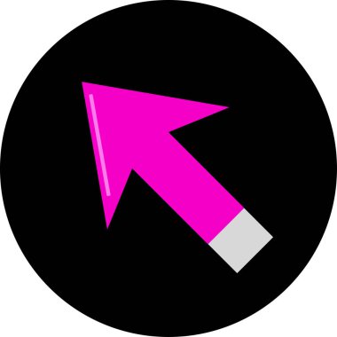 ok basit web simgesi, vektör illüstrasyonu